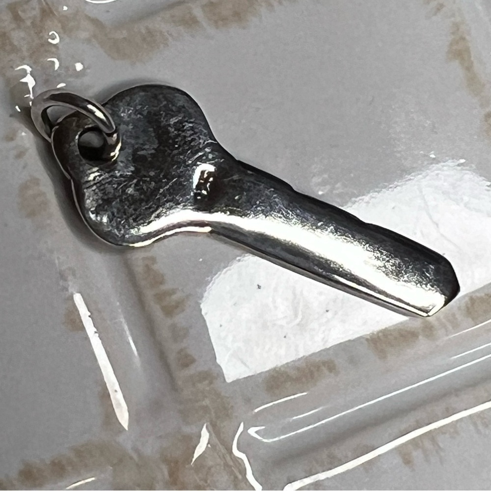 Sterling Silver “Key to Success” Pendant Charm .925 - Picture 2 of 4